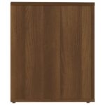 Table de chevet Chêne marron 50x39x47 cm – Image 4