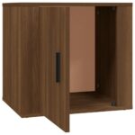 Table de chevet Chêne marron 50x39x47 cm – Image 5