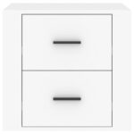 Table de chevet Blanc 50x39x47 cm – Image 4