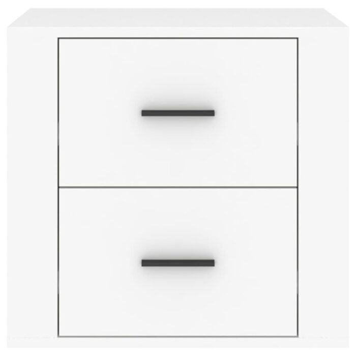 Table de chevet Blanc 50x39x47 cm – Image 4