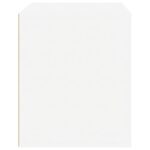 Table de chevet Blanc brillant 50x39x47 cm – Image 5
