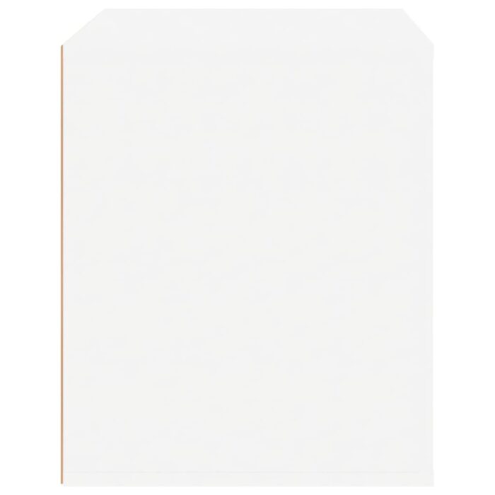 Table de chevet Blanc brillant 50x39x47 cm – Image 5