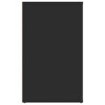 Table de chevet Noir 50x36x60 cm Bois d’ingénierie – Image 6