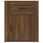 Table de chevet Chêne marron 50x36x60 cm Bois d'ingénierie – Image 4