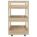 Chariot de cuisine Chêne sonoma 60x45x80 cm Bois d'ingénierie – Image 4