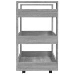 Chariot de cuisine Sonoma gris 60x45x80 cm Bois d'ingénierie – Image 4