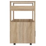 Chariot de cuisine Chêne sonoma 60x45x80 cm Bois d'ingénierie – Image 5