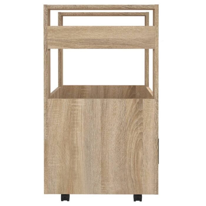 Chariot de cuisine Chêne sonoma 60x45x80 cm Bois d'ingénierie – Image 5