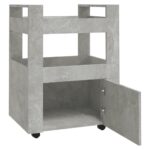 Chariot de cuisine Gris béton 60x45x80 cm Bois d'ingénierie – Image 4