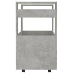Chariot de cuisine Gris béton 60x45x80 cm Bois d'ingénierie – Image 5