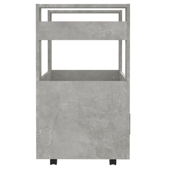 Chariot de cuisine Gris béton 60x45x80 cm Bois d'ingénierie – Image 5