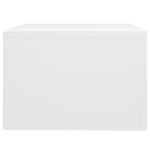 Table de chevet murale Blanc 50x36x25 cm – Image 6