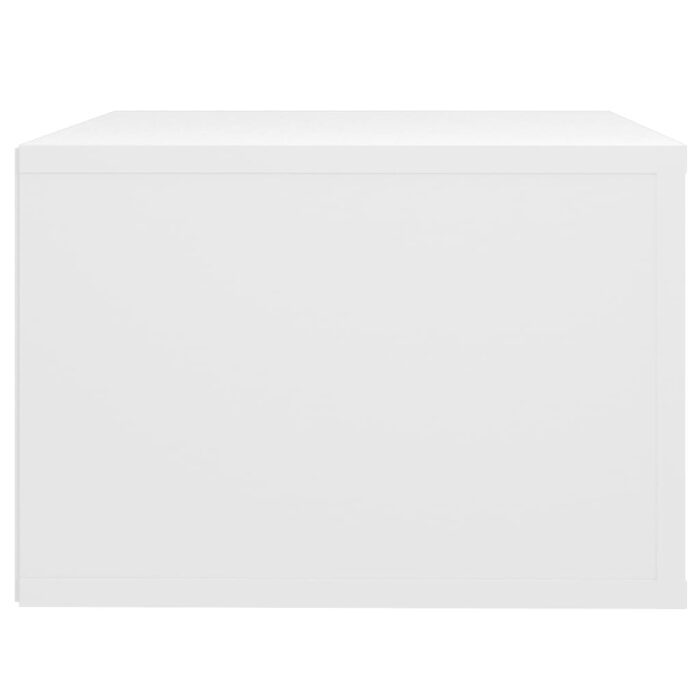 Table de chevet murale Blanc 50x36x25 cm – Image 6