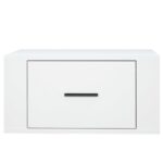 Tables de chevet murales 2 pcs Blanc 50x36x25 cm – Image 5