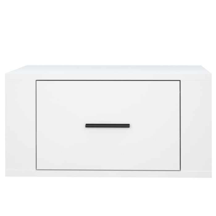 Tables de chevet murales 2 pcs Blanc 50x36x25 cm – Image 5