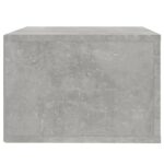 Table de chevet murale Gris béton 50x36x25 cm – Image 6