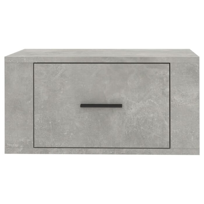 Tables de chevet murales 2 pcs Gris béton 50x36x25 cm – Image 5