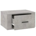 Tables de chevet murales 2 pcs Gris béton 50x36x25 cm – Image 6