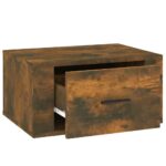 Table de chevet murale Chêne fumé 50x36x25 cm – Image 5