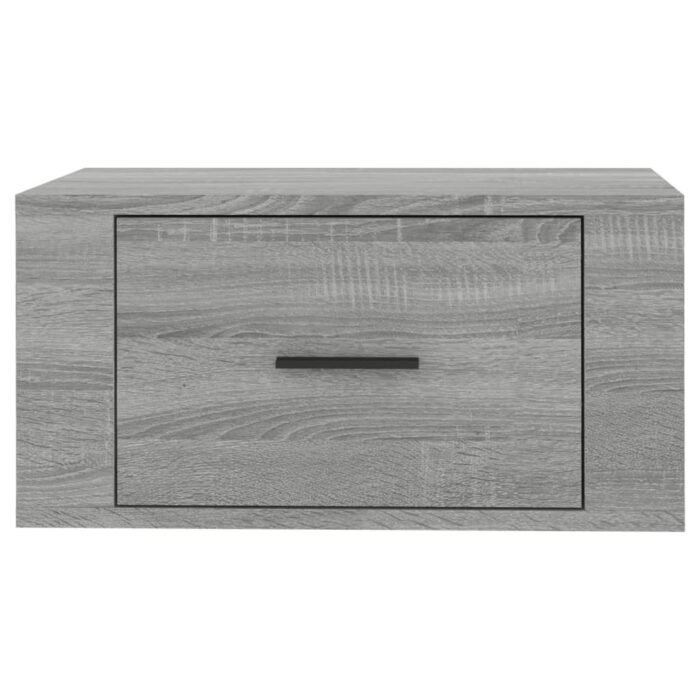Table de chevet murale Sonoma gris 50x36x25 cm – Image 4