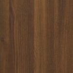 Table de chevet murale Chêne marron 50x36x25 cm – Image 7