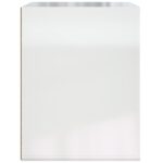 Table de chevet murale Blanc brillant 50x36x47 cm – Image 5