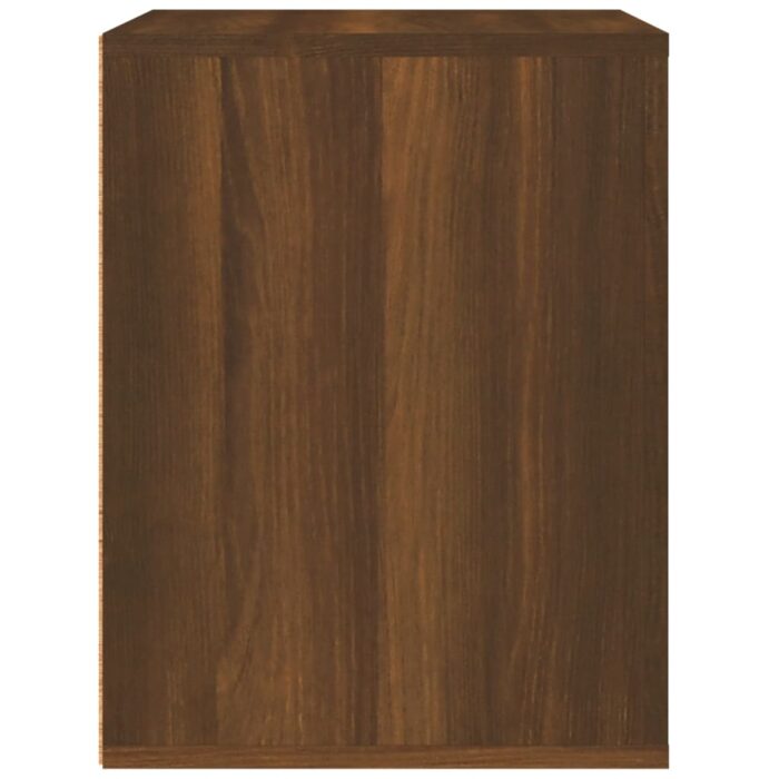 Table de chevet murale Chêne marron 50x36x47 cm – Image 5