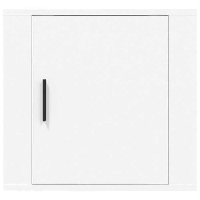 Table de chevet murale Blanc 50x30x47 cm – Image 3