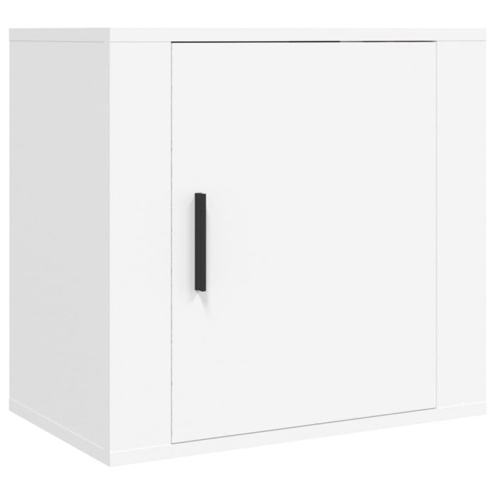Tables de chevet murales 2 pcs Blanc 50x30x47 cm – Image 3
