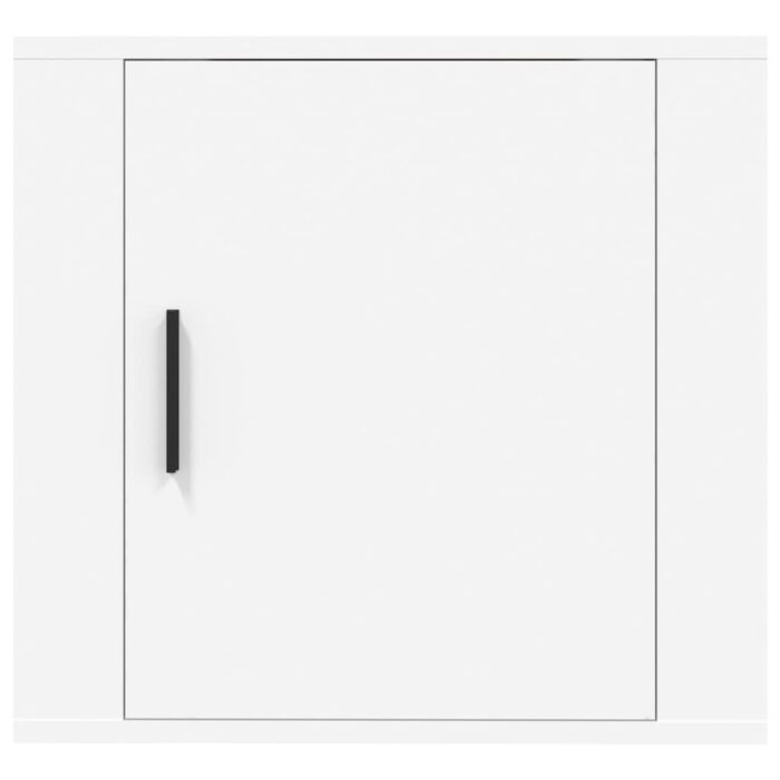 Tables de chevet murales 2 pcs Blanc 50x30x47 cm – Image 4
