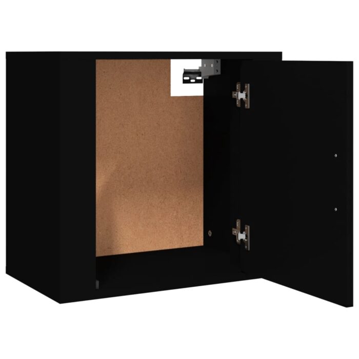 Tables de chevet murales 2 pcs Noir 50x30x47 cm – Image 5