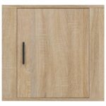 Tables de chevet murales 2 pcs Chêne sonoma 50x30x47 cm – Image 4