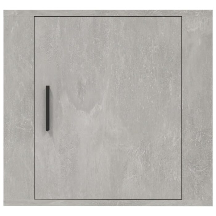 Table de chevet murale Gris béton 50x30x47 cm – Image 3