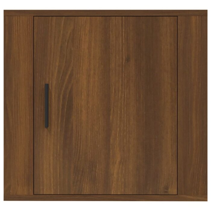 Table de chevet murale Chêne marron 50x30x47 cm – Image 3