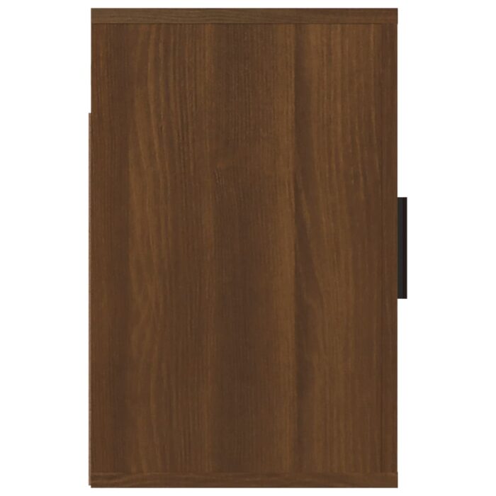 Table de chevet murale Chêne marron 50x30x47 cm – Image 5