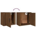 Tables de chevet murales 2 pcs Chêne marron 50x30x47 cm – Image 7