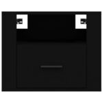 Table de chevet murale Noir 50x36x40 cm – Image 3