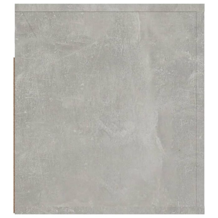 Table de chevet murale Gris béton 50x36x40 cm – Image 5