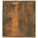 Table de chevet murale Chêne fumé 50x36x40 cm – Image 5