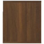 Table de chevet murale Chêne marron 50x36x40 cm – Image 5