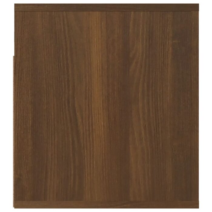 Table de chevet murale Chêne marron 50x36x40 cm – Image 5