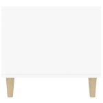 Table basse Blanc brillant 90x49x45 cm Bois d'ingénierie – Image 5