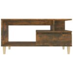 Table basse Chêne fumé 90x49x45 cm Bois d'ingénierie – Image 3