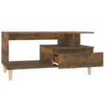 Table basse Chêne fumé 90x49x45 cm Bois d'ingénierie – Image 4