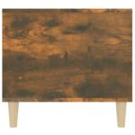 Table basse Chêne fumé 90x49x45 cm Bois d'ingénierie – Image 5
