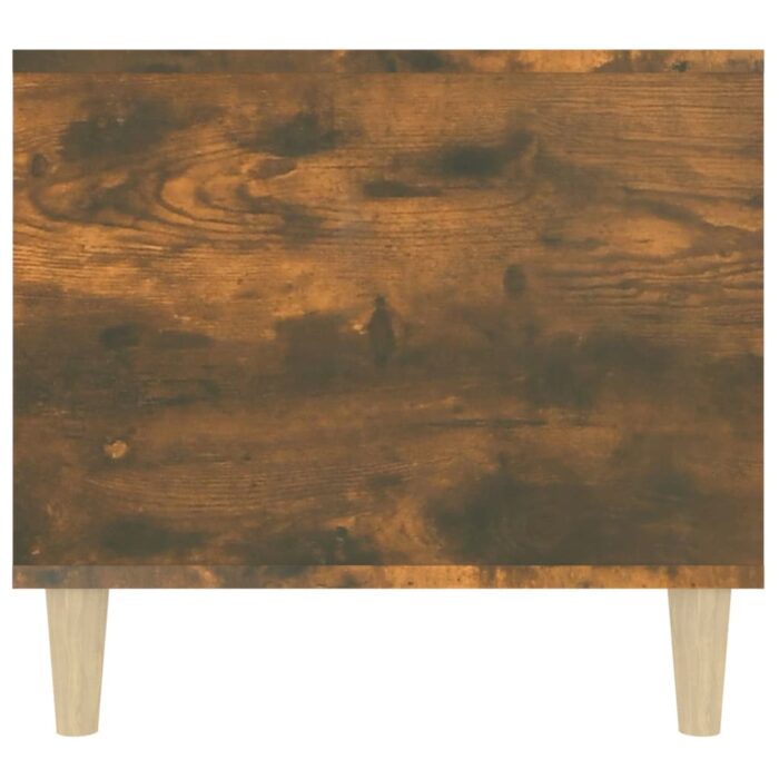 Table basse Chêne fumé 90x49x45 cm Bois d'ingénierie – Image 5