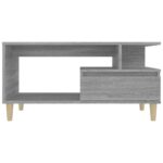 Table basse Sonoma gris 90x49x45 cm Bois d'ingénierie – Image 3