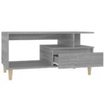 Table basse Sonoma gris 90x49x45 cm Bois d'ingénierie – Image 4