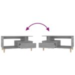 Table basse Sonoma gris 90x49x45 cm Bois d'ingénierie – Image 6