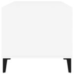 Table basse Blanc 90x49x45 cm Bois d'ingénierie – Image 5